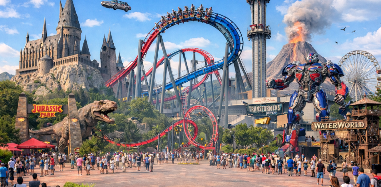 universal studios uk theme park