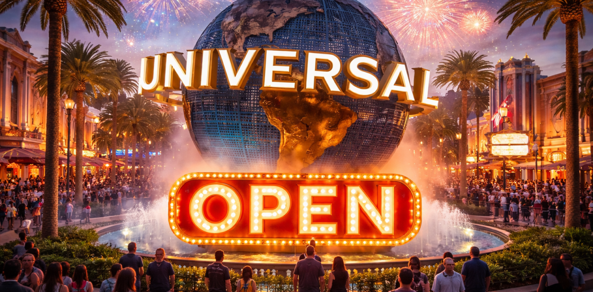 when will universal strudios uk open?