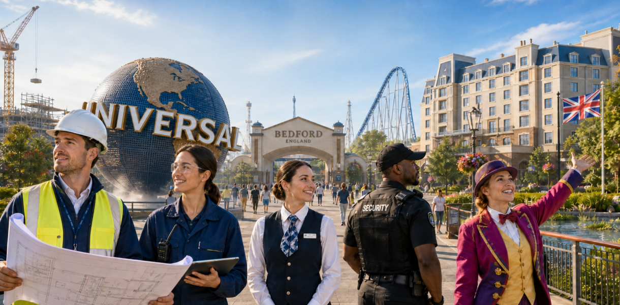 Universal Studios UK jobs.